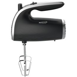 BRENTWOOD(R) APPLIANCES HM-48B Lightweight 5-Speed Electric Hand Mixer (Black)