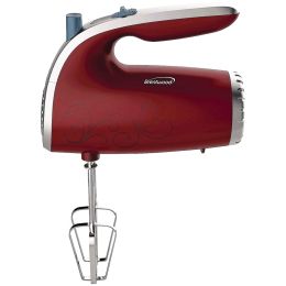 BRENTWOOD(R) APPLIANCES HM-48R Lightweight 5-Speed Electric Hand Mixer (Red)