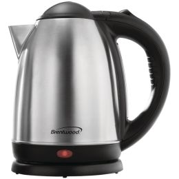 Brentwood Appliances KT-1790 1.7-Liter Stainless Steel Cordless Electric Kettle (Brushed Stainless Steel)