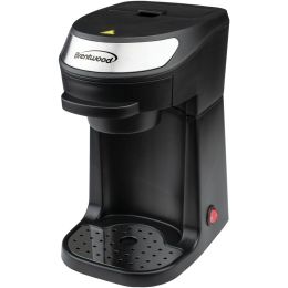 BRENTWOOD(R) APPLIANCES TS-111BK Single-Serve Coffee Maker with Mug