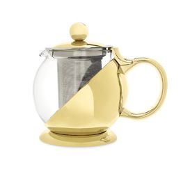 Shelby Gold Wrapped Teapot & Infuser by Pinky Up