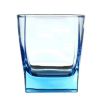 Beautiful Whisky Glass Drinking Glasses Elegant Clear & Blue Set Of 2, No.7