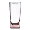 2PCS Beautiful Milk Glass Whisky Glass Drinking Glasses Clear & Pink, No.9