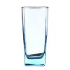Elegant Clear & Blue Drinking Glasses Milk Glass Whisky Glass 2PCS , No.11