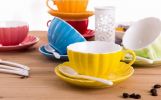 [D] Colorful Demitasse Cup Coffee Cup Espresso Cup and Saucer