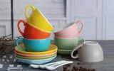 Colorful Demitasse Cup Coffee Cup Espresso Cup and Saucer #03