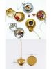 [Gold Heart] Creative Spice/Tea Ball Strainer Tea Filter With Drip Trays