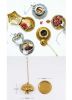 [Gold Shell] Creative Spice/Tea Ball Strainer Tea Filter With Drip Trays