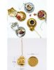 [Gold Fox] Creative Spice/Tea Ball Strainer Tea Filter With Drip Trays