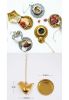 [Gold Bird] Creative Spice/Tea Ball Strainer Tea Filter With Drip Trays