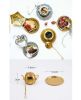 [Gold Teapot] Creative Spice/Tea Ball Strainer Tea Filter With Drip Trays