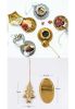 [Gold Tree] Creative Spice/Tea Ball Strainer Tea Filter With Drip Trays