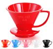 Tea/ Espresso /Coffee Accessories Coffee Filter Cup Red (101 Filter Paper)