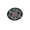 Chinese Circular Embroidery Coasters 1 PCS- Black