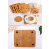 Wooden Cartoon Potholder Table Mat Non-Slip Pad Coaster  4 PCS- A1