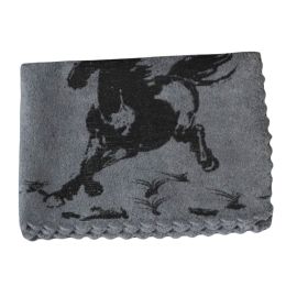 Water Absorption Towels Cotton Thicken Horse Tea Towels Tea Accessory-Gray