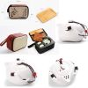 Kung Fu Tea Set Teapot Cups Tea Tray Clip Tea Mat with Portable Travel Bag-A07