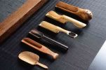 Refined Elegant Creative Wood Teaspoon Tea Accessory Round Bamboo Taro Tea Scoop