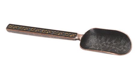 Tea Accessory Teaspoon Tea Ceremony Flower-patterned Red Copper Section Teaspoon