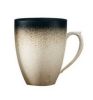 Ceramic Mug Tea Cup Retro Coffee Cup Breakfast Cup, Black And Beige Gradient Mug