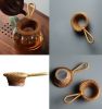 Tea Filter Kung Fu Tea Ceremony Accessory Hand-woven Rattan Strainer With Handle