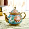 Luxurious Beautiful Tea Pot European style Ceramic Coffee Pot ornament