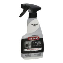 Weiman Stainless Steel Cleaner and Polish - Case of 6 - 12 Fl oz.