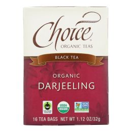 Choice Organic Teas Darjeeling Tea - 16 Tea Bags - Case of 6