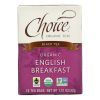 Choice Organic Teas English Breakfast Tea - 16 Tea Bags - Case of 6