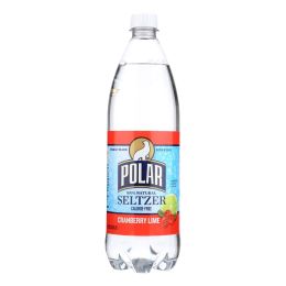 Polar Beverages Seltzer - Cranberry Lime - Case of 12 - 33.8 fl oz