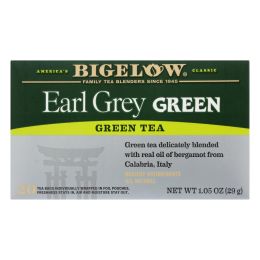 Bigelow Tea Green Tea - Earl Grey - Case of 6 - 20 BAG