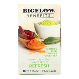 Bigelow Tea Tea - Matcha Green - Refresh - Case of 6 - 18 BAG