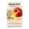 Bigelow Tea Tea - Ginger Peach Stedy Stomach - Case of 6 - 18 BAG