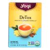 Yogi Detox Herbal Tea Caffeine Free - 16 Tea Bags - Case of 6