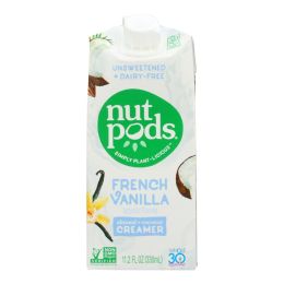 Nutpods - Non-Dairy Creamer French Vanilla Unsweetened - Case of 12 - 11.2 fl oz.