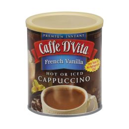 Caffe D'Vita - Cappuccino - French Vanilla - Case of 6 - 16 oz.