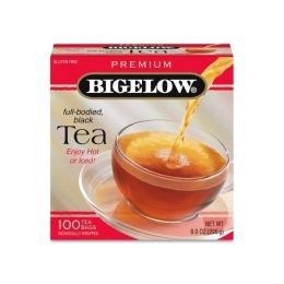 Bigelow Tea Company Ceylon Black Tea, Individual Wrapped, 100/BX Case Pack 4