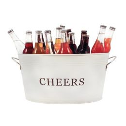 Cheers Galvanized Metal Tub by Twine