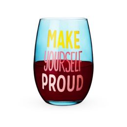 Make Yourself Proud Stemless Wine Glass by Blush